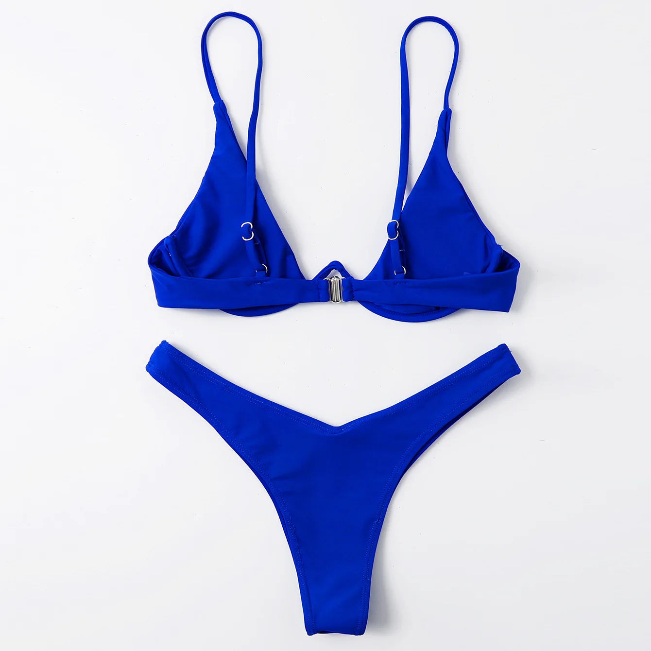 Enfärgat Bikiniset Dam – String Halter med Push-up