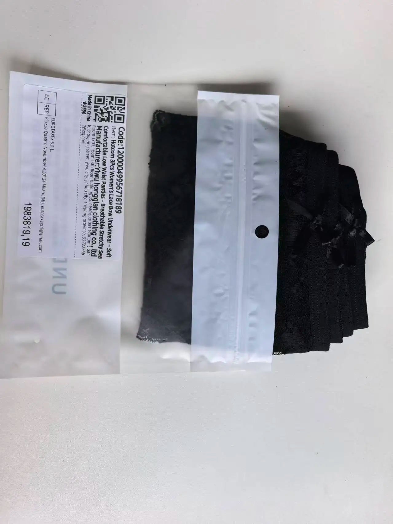 Spetsunderkläder med Rosett 3-pack