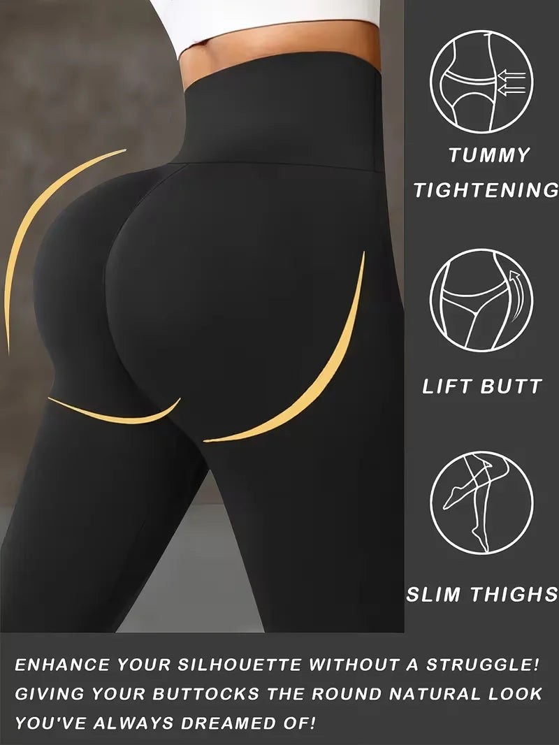 Yogabyxor Dam – Hög Midja med Rumplyft