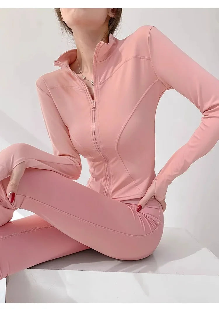 Sportjacka Dam – Smal Passform med Dragkedja