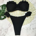 Leopard Bikiniset – Högmidjat med Push-up
