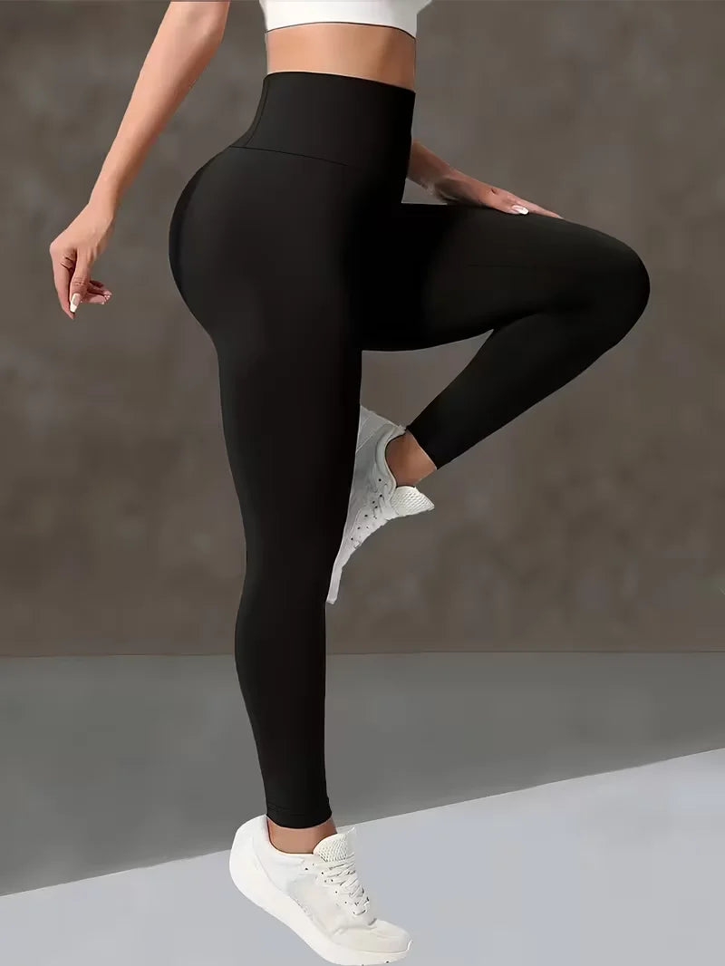 Yogabyxor Dam – Hög Midja med Rumplyft
